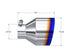 MBRP Universal Exhaust Tip SS Burnt End 2.5" ID/5" OD/6.5" Length Angle Cut Single Wall