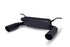 Gibson 18-22 Jeep Wrangler JL Rubicon 3.6L 2.5in Cat-Back Dual Split Exhaust - Black Elite (Ceramic) - GIB617307-B