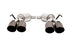 Gibson 2020-2023 Explorer ST/Aviator 3.0L 2.5" Dual Axle-Back w/ Quad Black Tips - GIB619718B