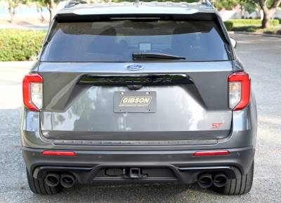 Gibson 2020-2023 Explorer ST/Aviator 3.0L 2.5" Dual Axle-Back w/ Quad Black Tips - GIB619718B